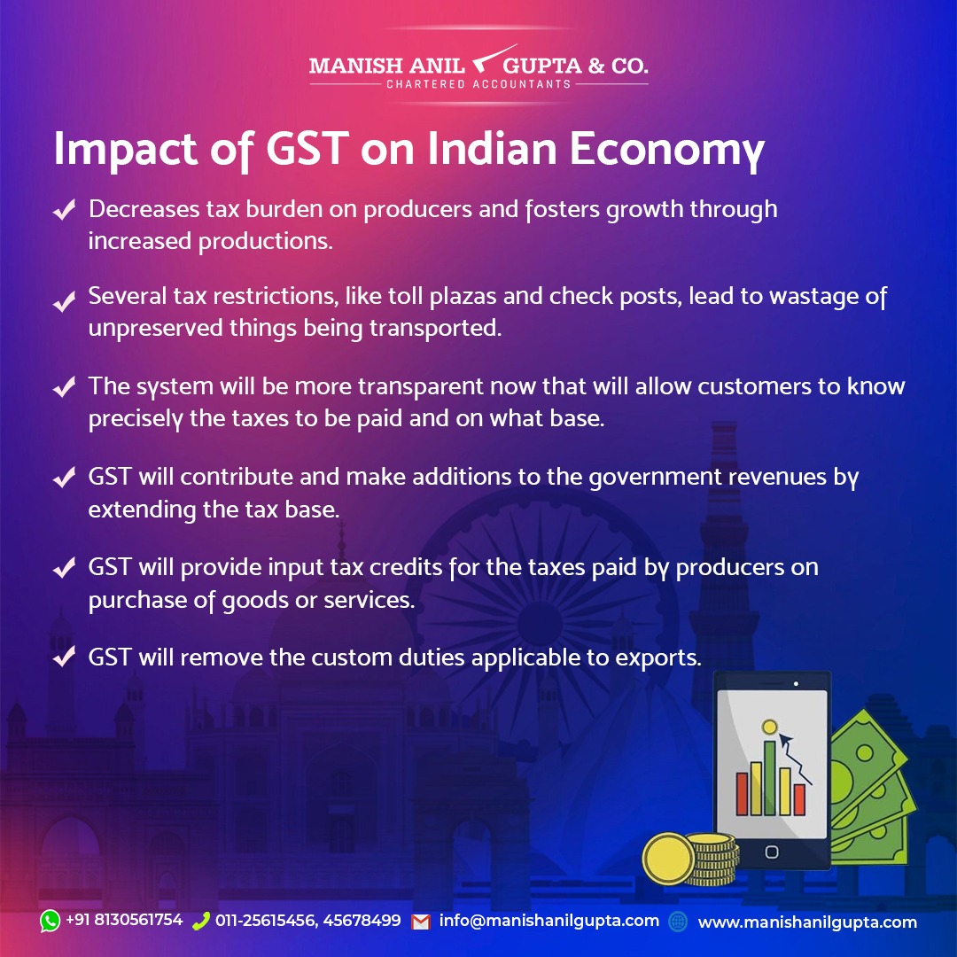 case study on impact of gst on indian economy
